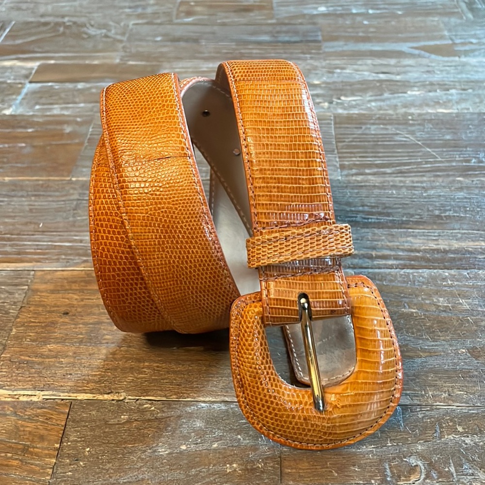 Vintage Donna Katz Reptile Skin Belt🖤